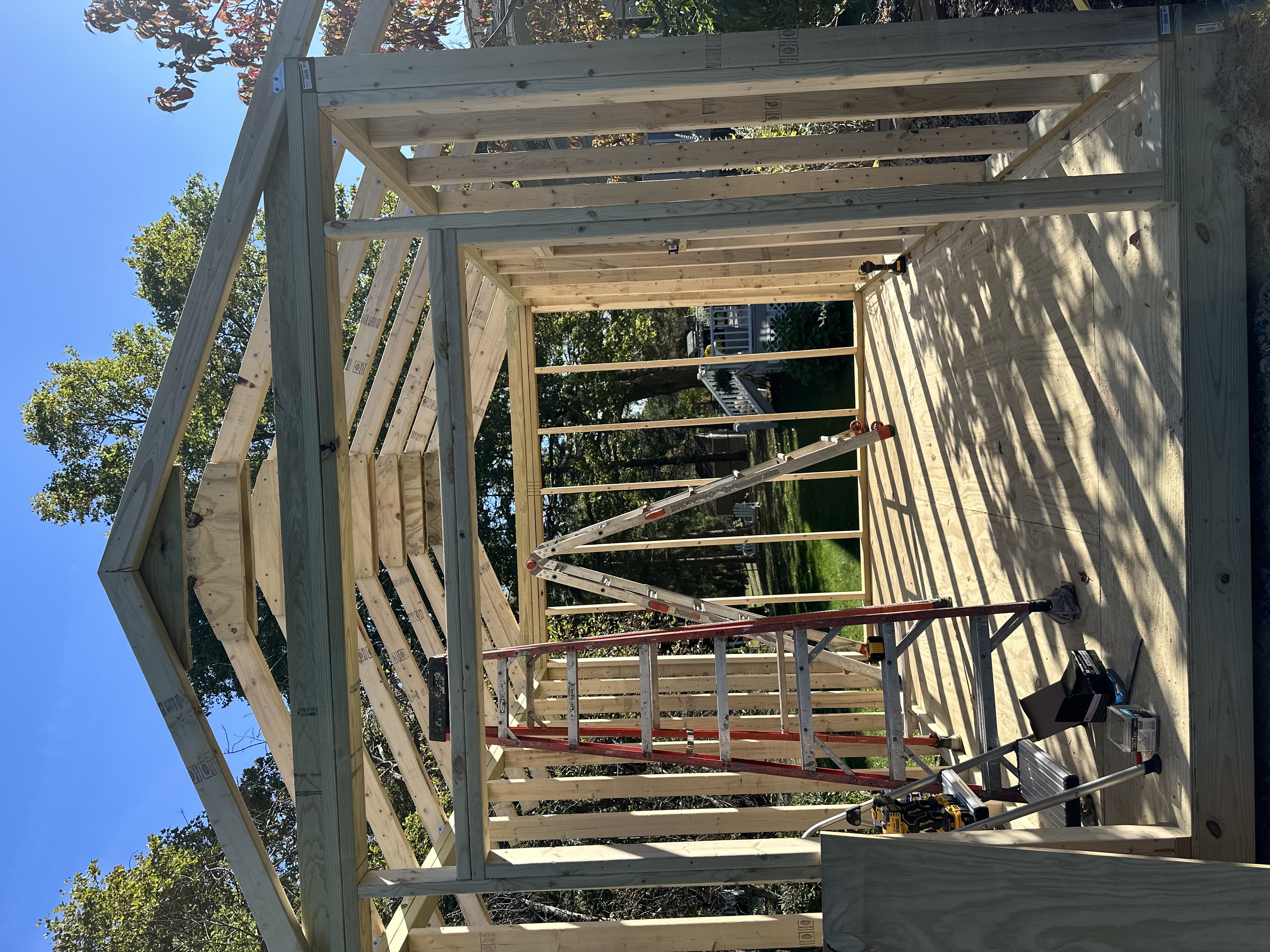 2025 shed project build photo 2